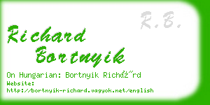 richard bortnyik business card